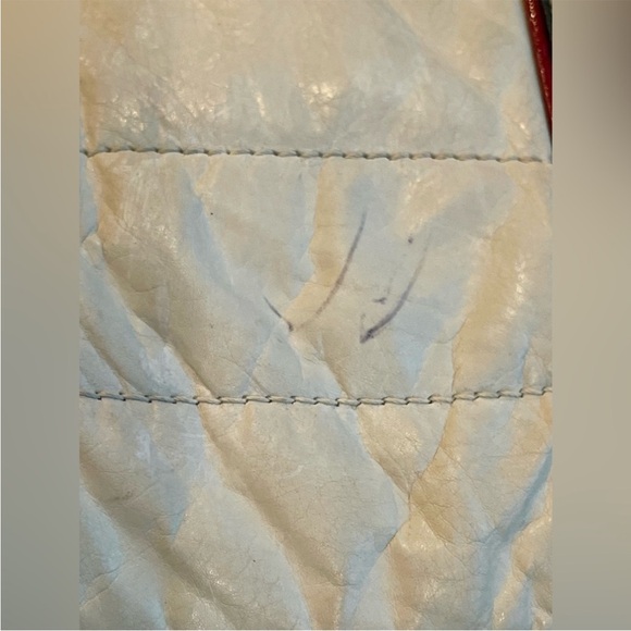 Gucci Snow Glam Leather Boston Bag, vintage 90s, red/black/white, EUC - Picture 8 of 16